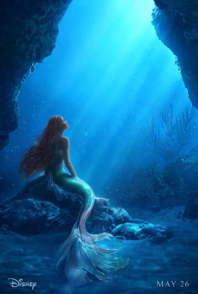 《小美人鱼》真人电影发布海报 向往深海之上世界