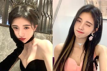 鞠婧祎抹胸自拍秀雪肤