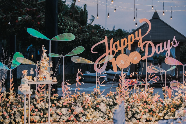 组图：付辛博颖儿女儿百日宴温馨现场公开！一家三口甜蜜同框