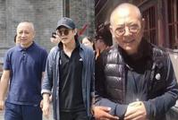 拍新戏?李连杰现身电影小镇 留长发小肚腩抢镜状态大好