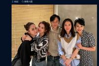 张智霖夫妇为《乘风破浪》胡杏儿蔡卓妍钟欣潼应援打call