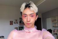 伊能静庾澄庆儿子再晒女装照 粉色桃花妆潮味十足