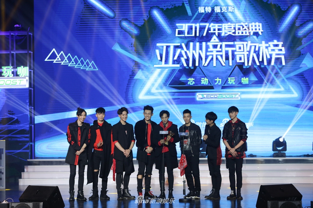 组图：X玖少年团获最受欢迎团体 人气爆棚引尖叫