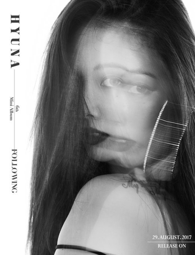 组图：泫雅新专预告照再公开 黑白魅惑演绎别样性感