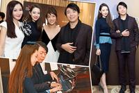郎朗携老婆吉娜出席筹款晚宴 联手送上钢琴二重奏