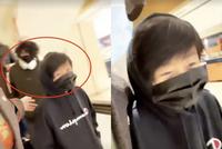 张柏芝带两个儿子逛街 Lucas卷发潮酷小Q身高接近妈妈