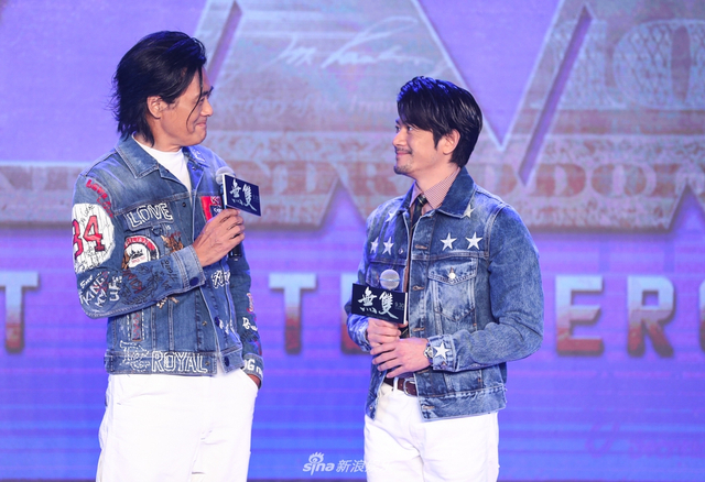 组图：电影《无双》在京举办发布会 周润发郭富城一同出席