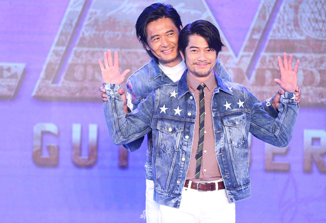 组图：电影《无双》在京举办发布会 周润发郭富城一同出席