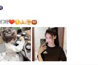 angelababy晒小海绵背影照 小海绵拿勺子吃元宵懂事可爱