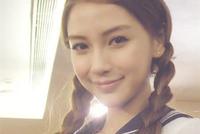 Angelababy早年学生装造型曝光 混血颜值比现在还漂亮