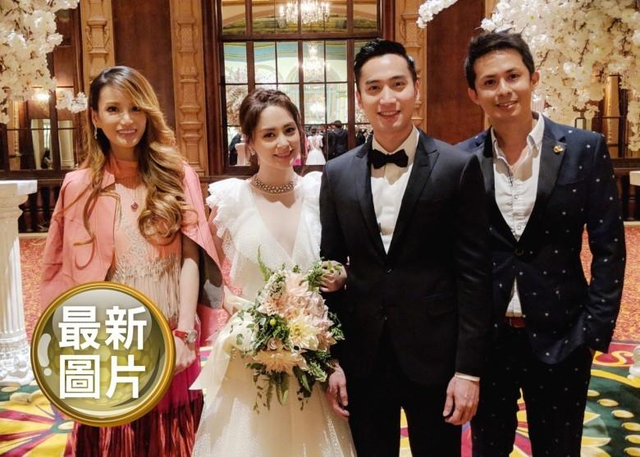 组图:阿娇婚礼现场照曝光超美 被赖弘国亲吻额头说誓言感动落泪