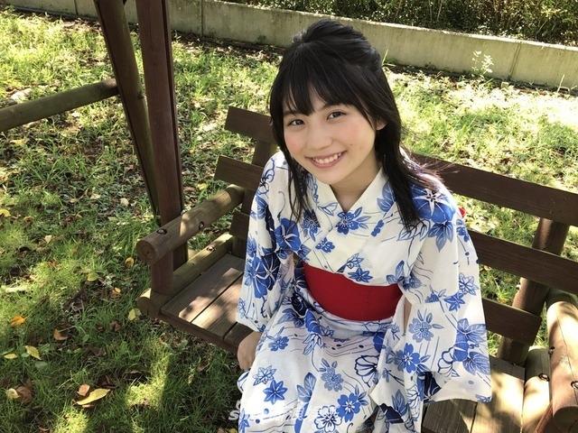 ske48小畑优奈浴衣写真曝光 笑容灿烂尽显少女情怀