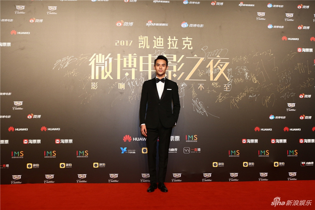 王凯亮相微博电影之夜红毯