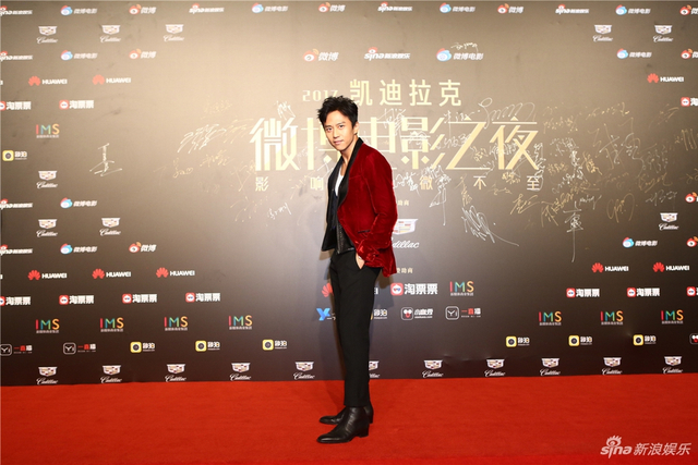 邓超亮相微博电影之夜红毯