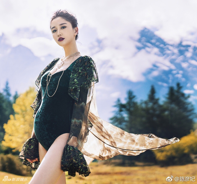 组图:陈彦妃晒霸气性感孕照 曾演《星梦缘》女主林思彤