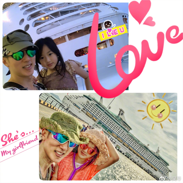 组图：吴尊晒家庭旅行温馨满满 与儿女骑大象坐游艇