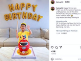 组图：胡杏儿一家为大儿子庆祝5岁生日 李奕霆与蛋糕合照可爱呆萌