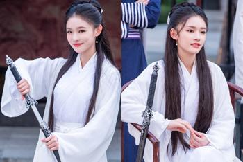 林允小龙女造型清冷