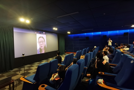  《出拳吧，妈妈》深圳路演现场。&nbsp; 片方供图