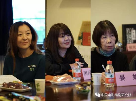 图为编剧杨明明、日本剧作家黑泽久子、