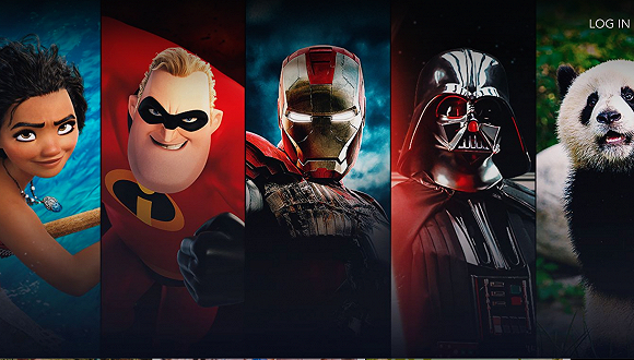 Disney+ 官网首页截图