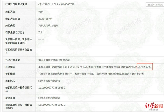 蔡徐坤事件行政处罚