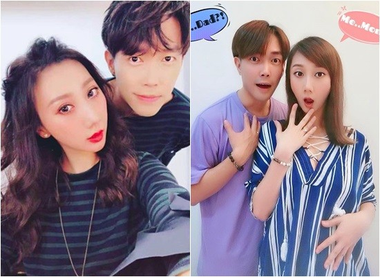 许仁杰和老婆合影