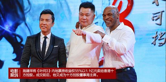 《叶问3》未映先赚了（中间是施建祥）