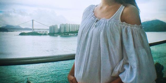 TVB花旦陈敏之微博晒孕肚(图)