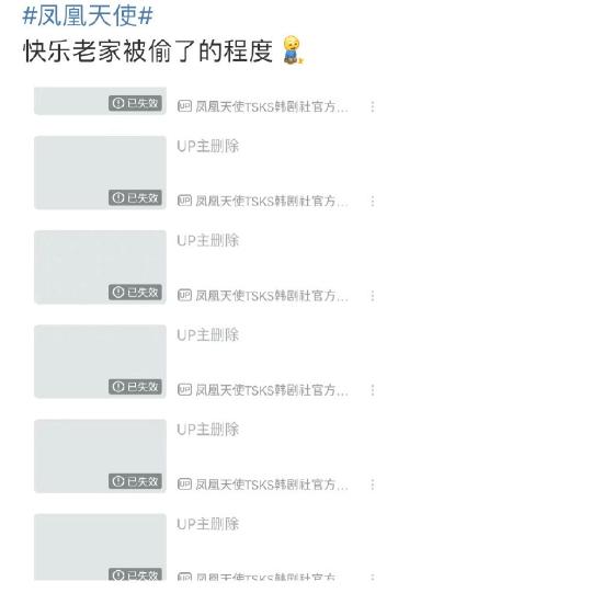 韩剧资源博主凤凰天使韩剧社视频疑似被部分下架