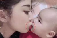 古力娜扎涂口红亲吻小侄女引热议 网友:不能亲婴儿的嘴