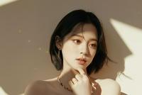 组图:欧阳娜娜余晖写真曝光 黑色抹胸短裙温柔妩媚