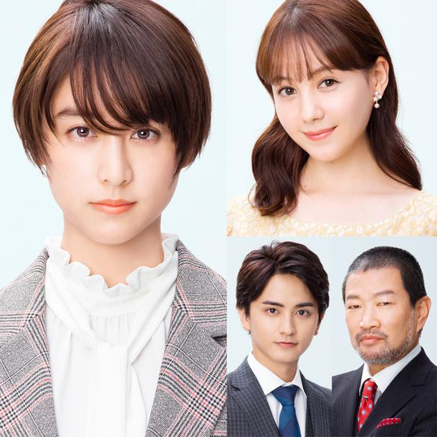 　　日剧《午餐联谊侦探~恋爱、美食与谜团~》演员，左侧山本美月，右侧特灵德尔玲奈、木村祐一、濑户利树
