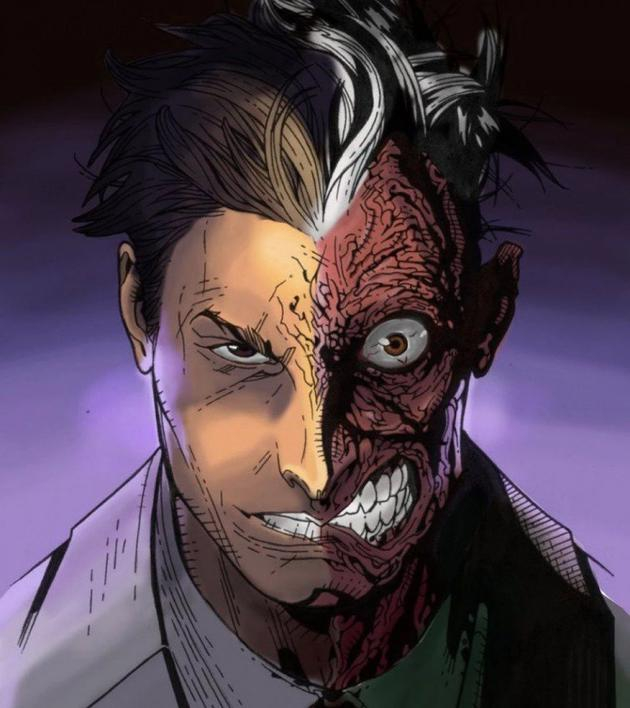 漫画中的“双面人”。