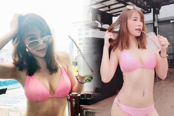 女星比基尼秀傲人上围