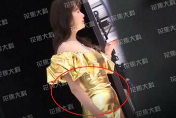 张雨绮发福小腹突出