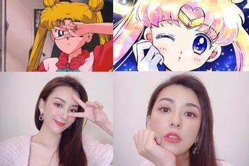 方媛模仿美少女战士