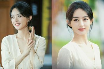 赵丽颖中秋写真温婉