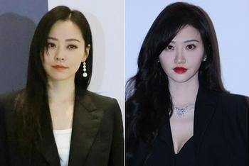 景甜张靓颖比美