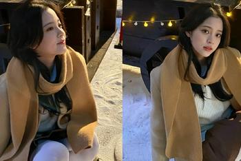 欧阳娜娜雪景照氛围感