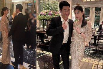 吴京贾静雯拉手热聊被偶遇