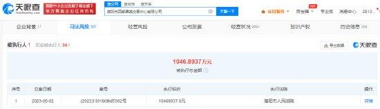 周震南父亲等被执行1046万