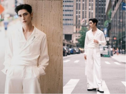 阿云嘎出席托尼奖发布会造型图