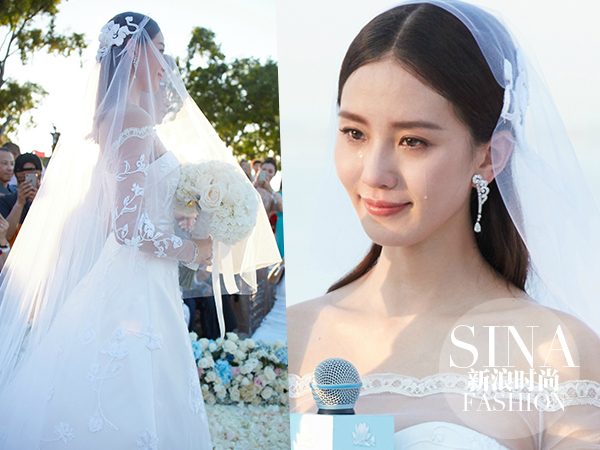 白色婚纱新娘妆