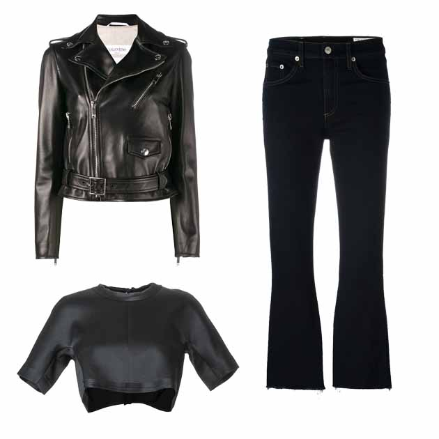 开叉喇叭裤搭配推荐