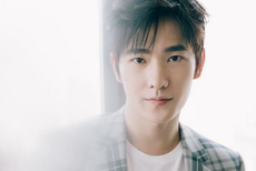 杨洋亮相发布会 穿格纹西装变身雅痞少年郎