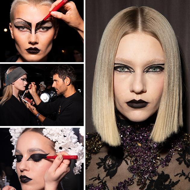 RODARTE 2023秋冬系列后台妆容