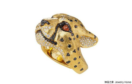 Chopard&nbsp;萧邦&nbsp;动物园系列 豹子戒指