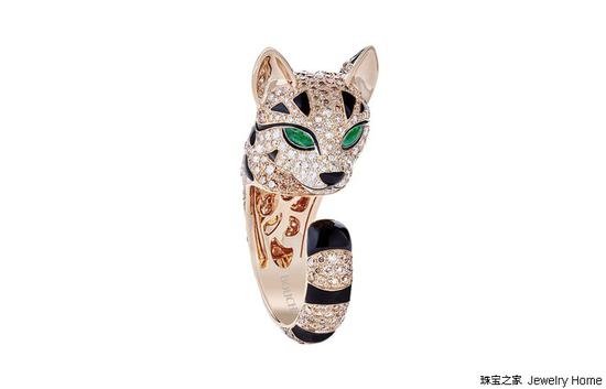 Boucheron&nbsp;宝诗龙&nbsp;动物系列 Fuzzy 豹猫戒指