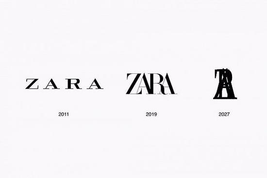 网友制作的Zara logo变迁预测